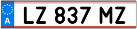 Trailer License Plate